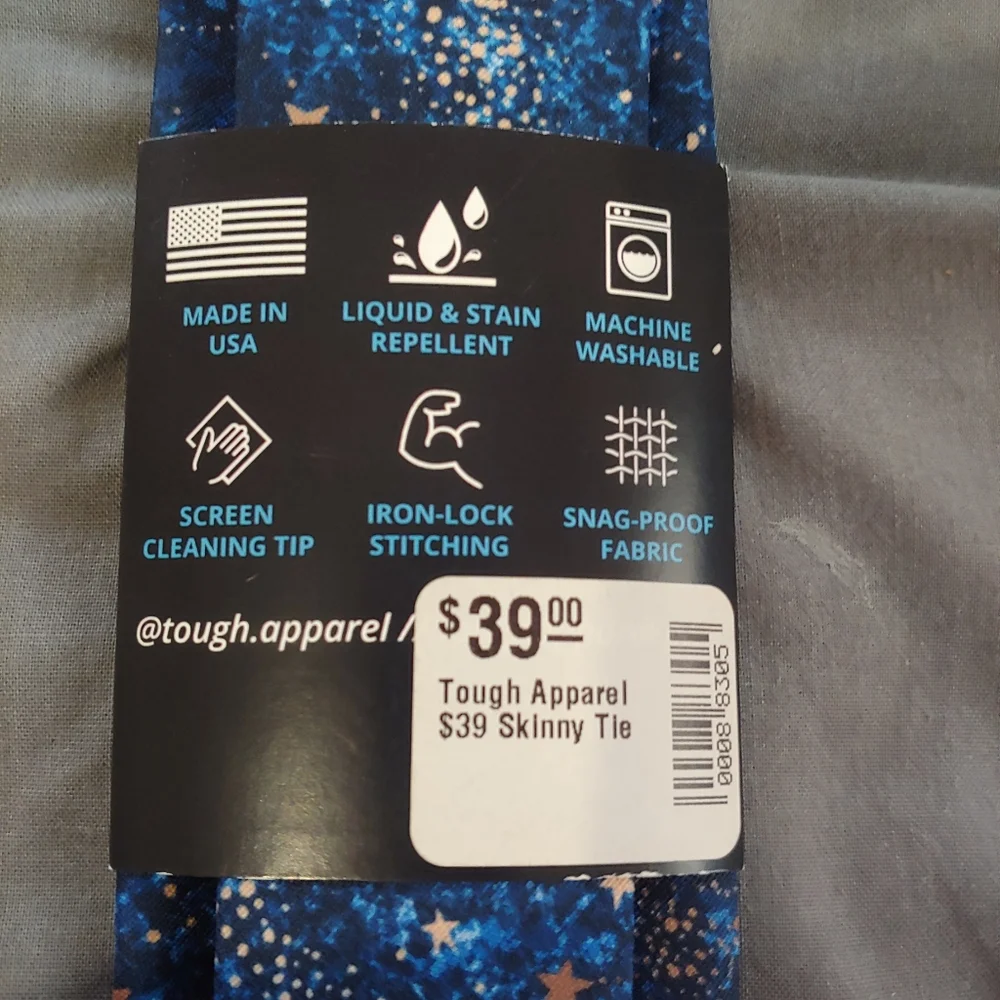 NWT Tough Tie, Men's Slim 2.5,
